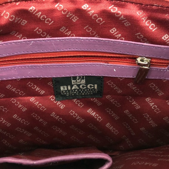 Biacci Hand Painted Leather Shoulder Bag - Picture 8 of 8